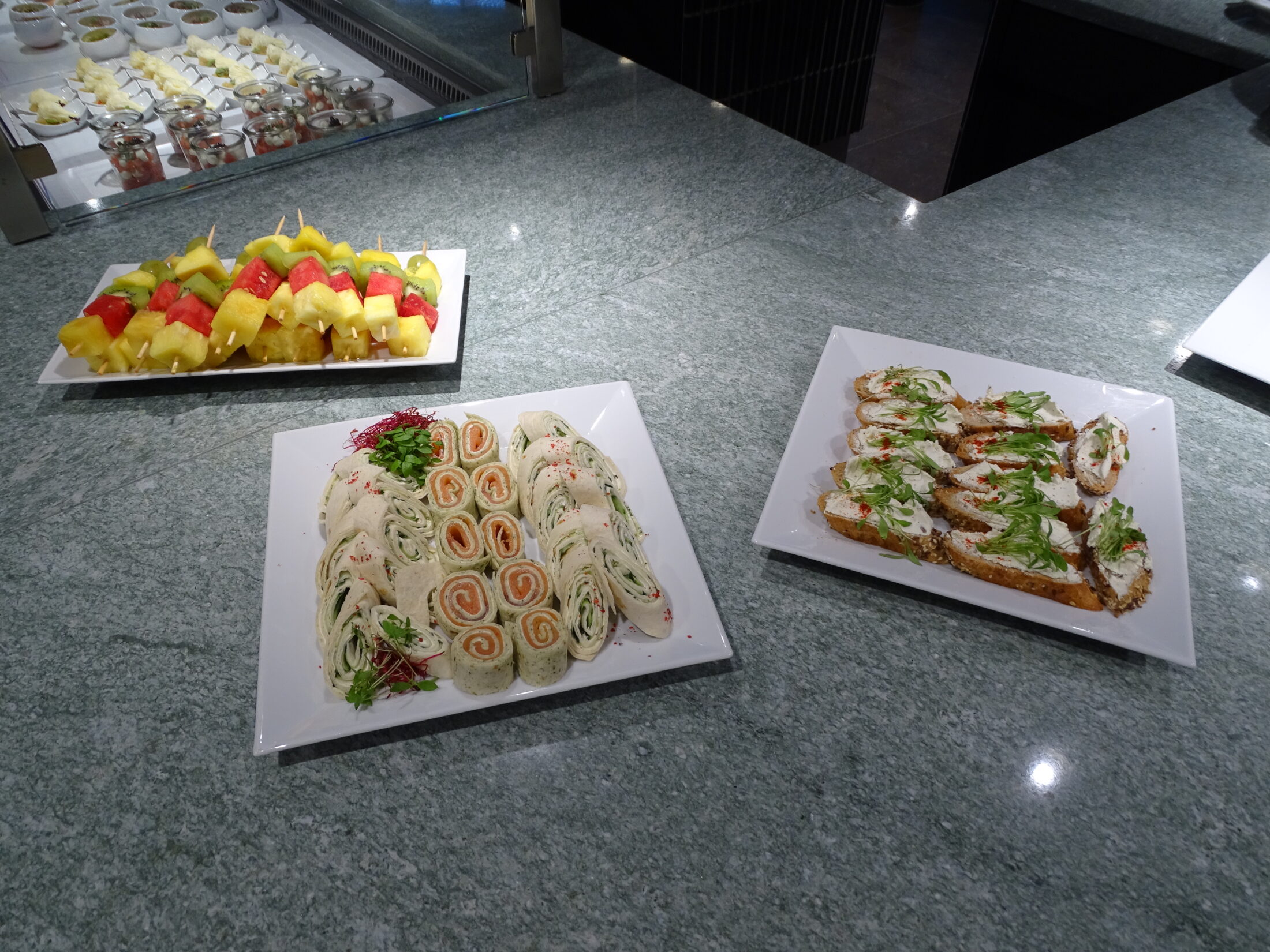 Feines Essen frisch auf dem Buffet